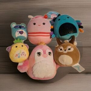 Squishmallows Lot of 6 Kevin Koala Maui Pineapple Marlene Strawberry Penguin Set